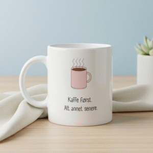 Rosa kopp kaffe - krus