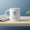 Blå kopp kaffe - krus
