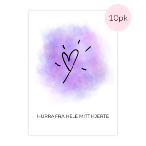 Hurra fra hele mitt hjerte 10pk