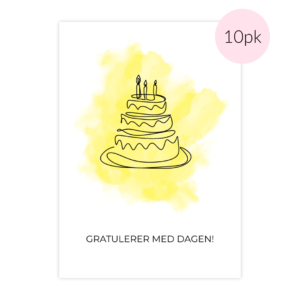 Gratulerer med dagen!  10pk