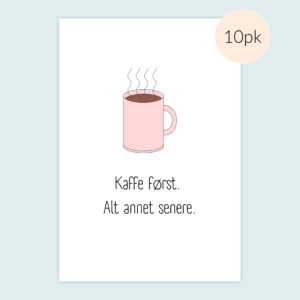 Kaffe først rosa 10pk