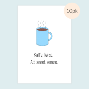 Kaffe først blå 10pk