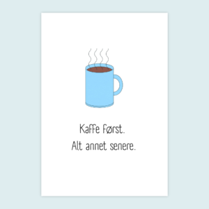 Kaffe først blå