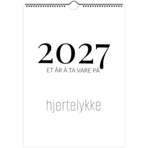 2027 - Et år å ta vare på
