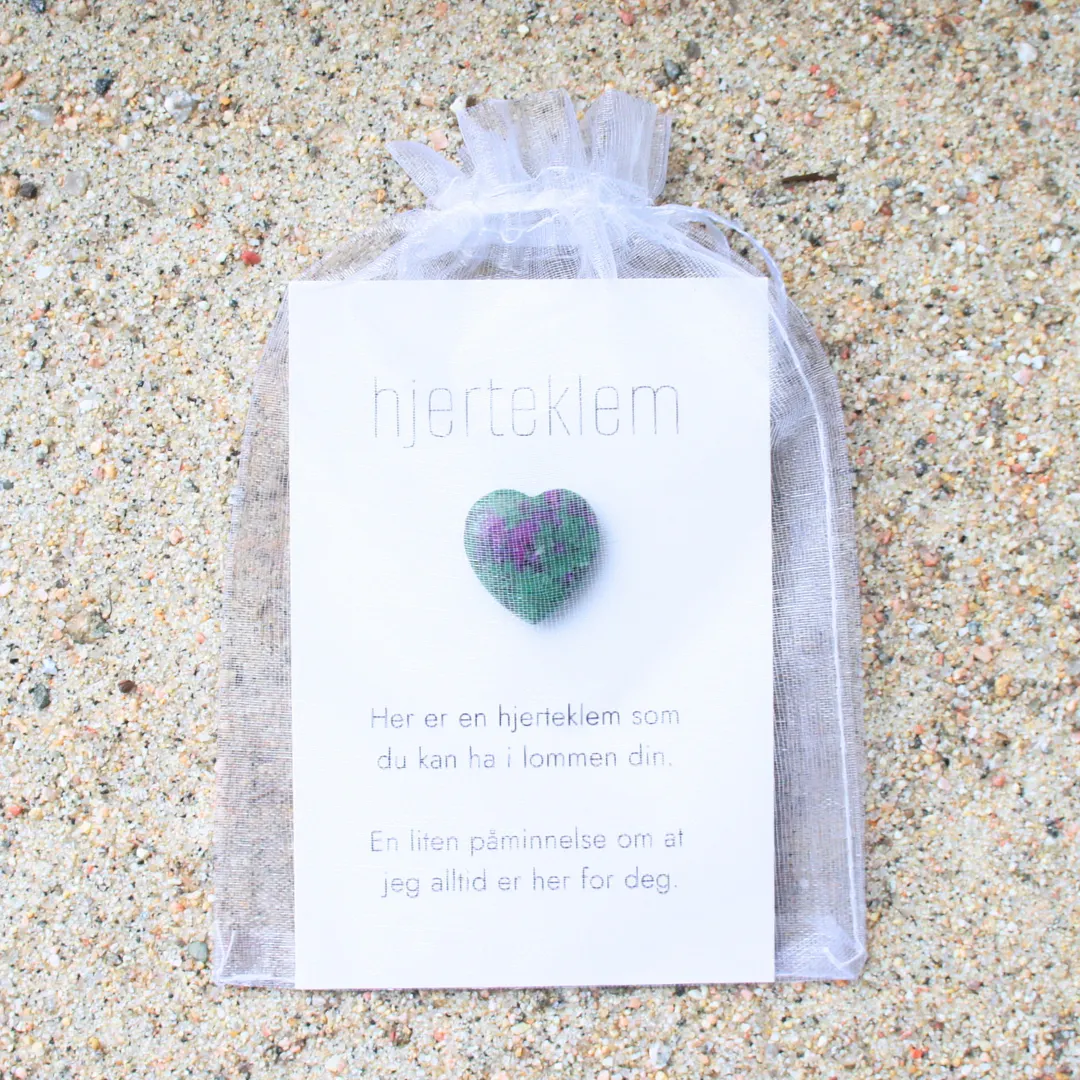 Grønn Lilla hjerteklem - Bilde 2
