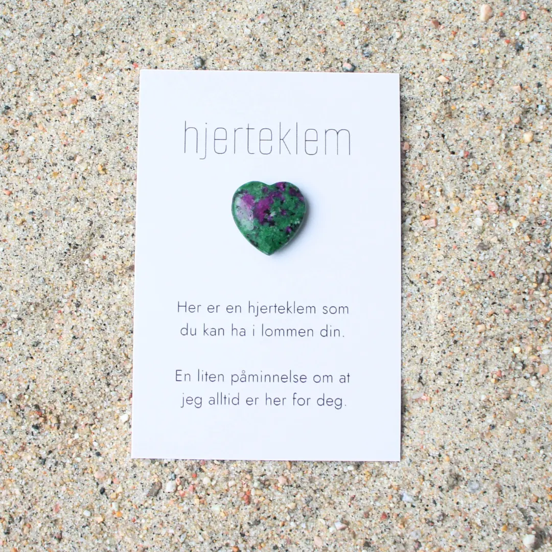 Grønn Lilla hjerteklem
