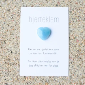 Lyseblå hjerteklem