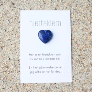 Mørkeblå hjerteklem