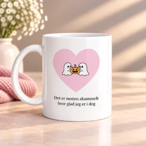 Nesten skummelt. Rosa - krus