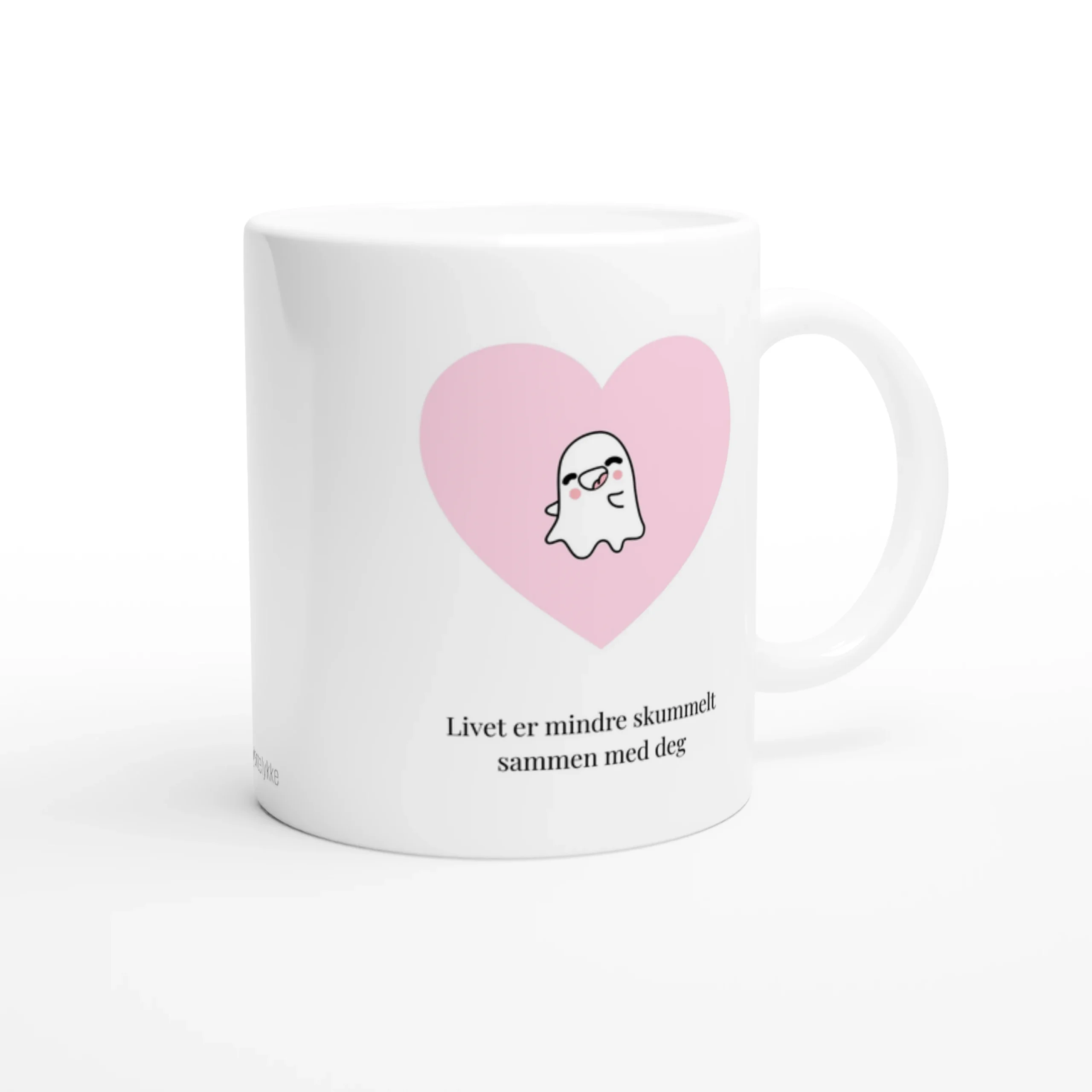 Mindre skummelt. Rosa - krus - Bilde 3